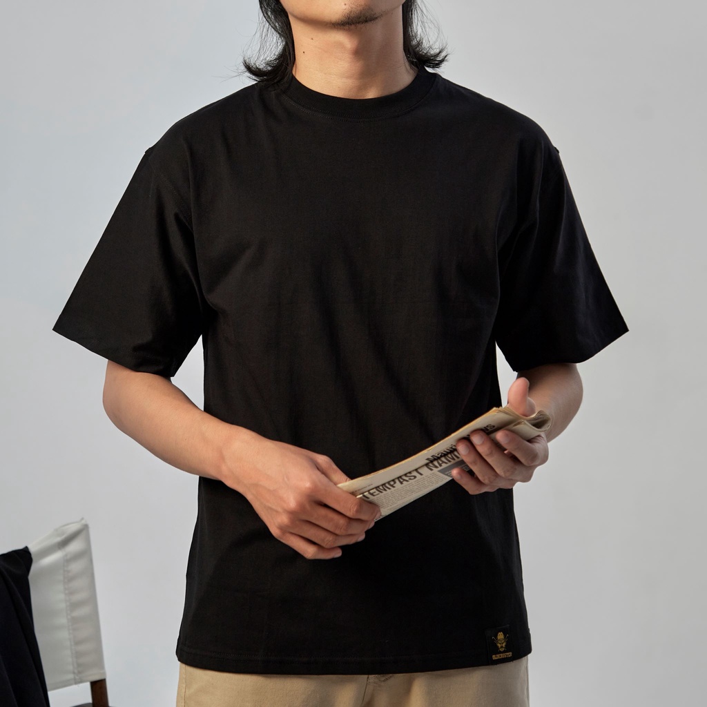 Áo thun trơn - Màu đen -  OLDERISTER