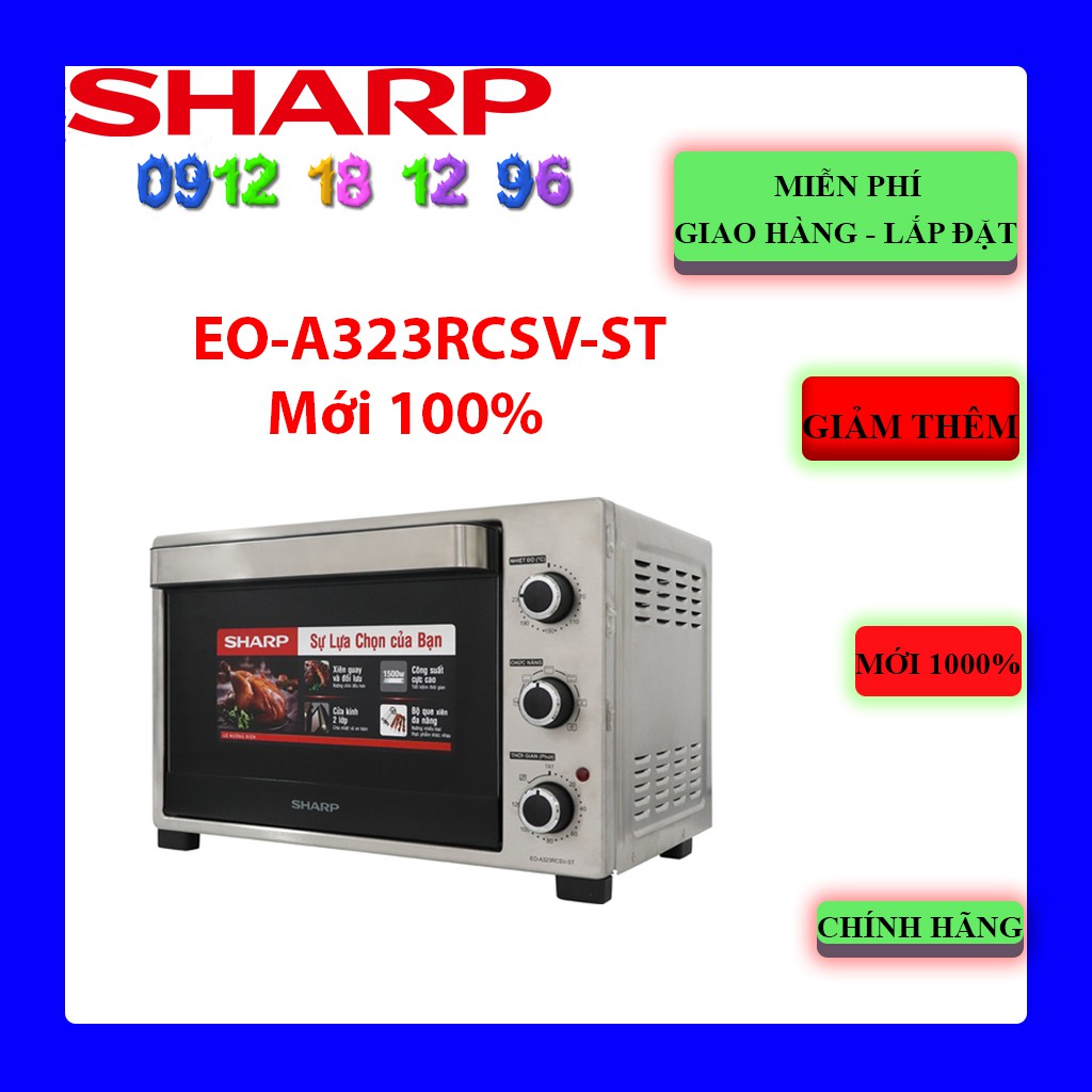 FREESHIP - Lò nướng Sharp EO-A323RCSV-ST 32 lít