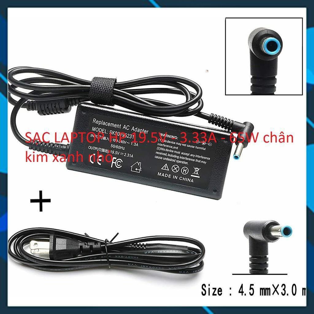 ⚡️[Sạc zin] SẠC LAPTOP HP 19.5V - 3.33A - 65W chân kim xanh nhỏ