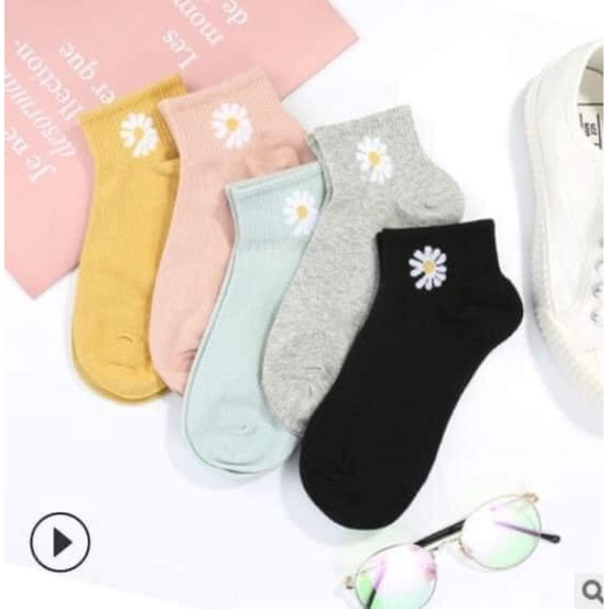 Combo 10 đôi tất hoa cúc cho nữ