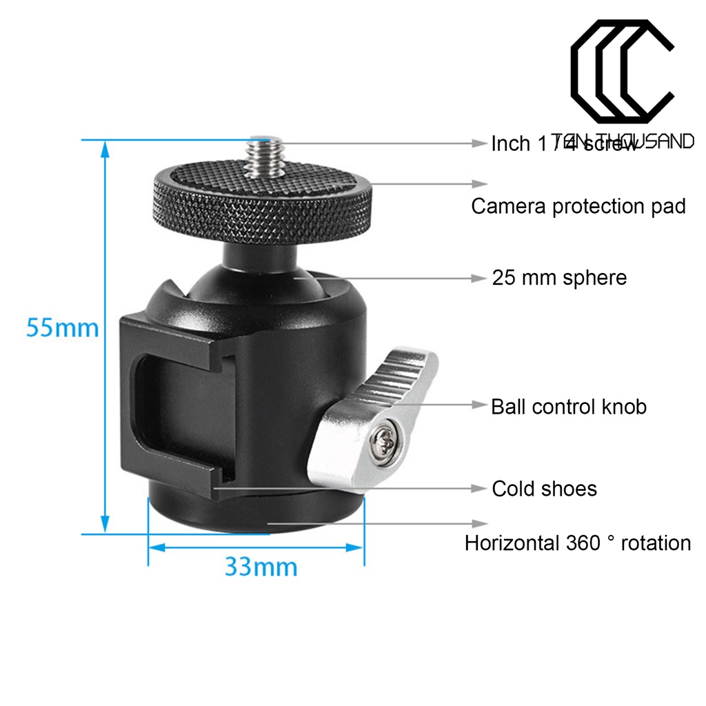 Đầu bóng mini gắn giá đỡ điện thoại HK25 chuyên dụng | BigBuy360 - bigbuy360.vn