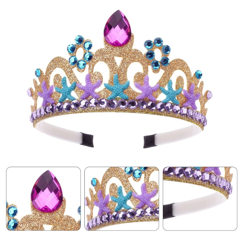 Flgo Vương Miện Công Chúa Đính Pha Lê Cho Bé Gái