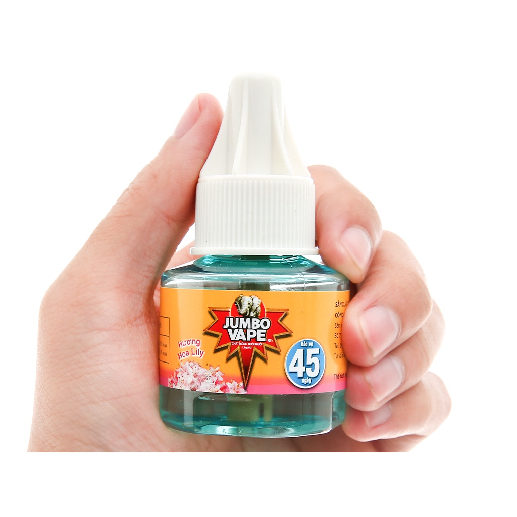 Chất Xông Đuổi Muỗi JUMBO Jumbo Vape D1 Hương Hoa Lily 34ml