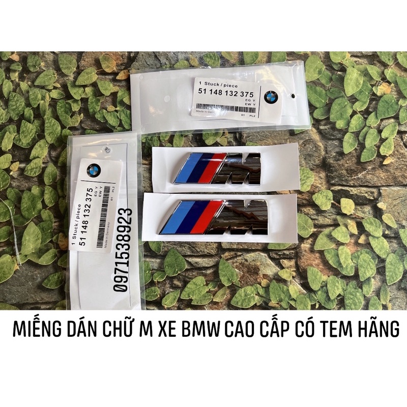 LOGO TEM DÁN CHỮ M DÁN XE BMW HÀNG CAO CẤP CÓ TEM HÃNG