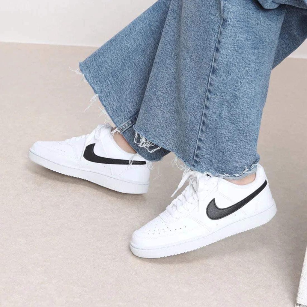 Giày Nike Chính Hãng 🔴Hàng Chính Hãng🔴Nike Court Vision Allwhite - Hologram - Pink - Giày Thể Thao Unisex - Simple SHãng