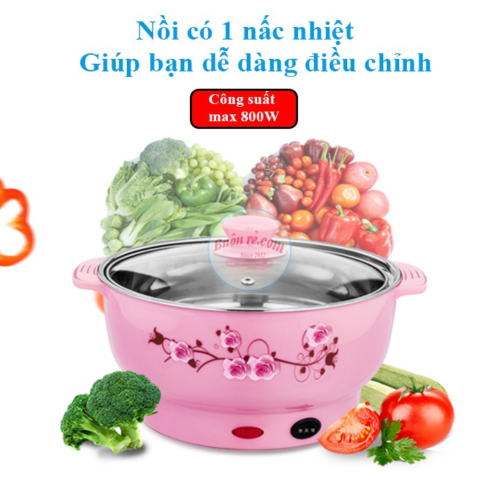 Nồi lẩu mini điện đường kính 24cm - 26cm  tiện dụng 01035 – 01036 Buôn Rẻ