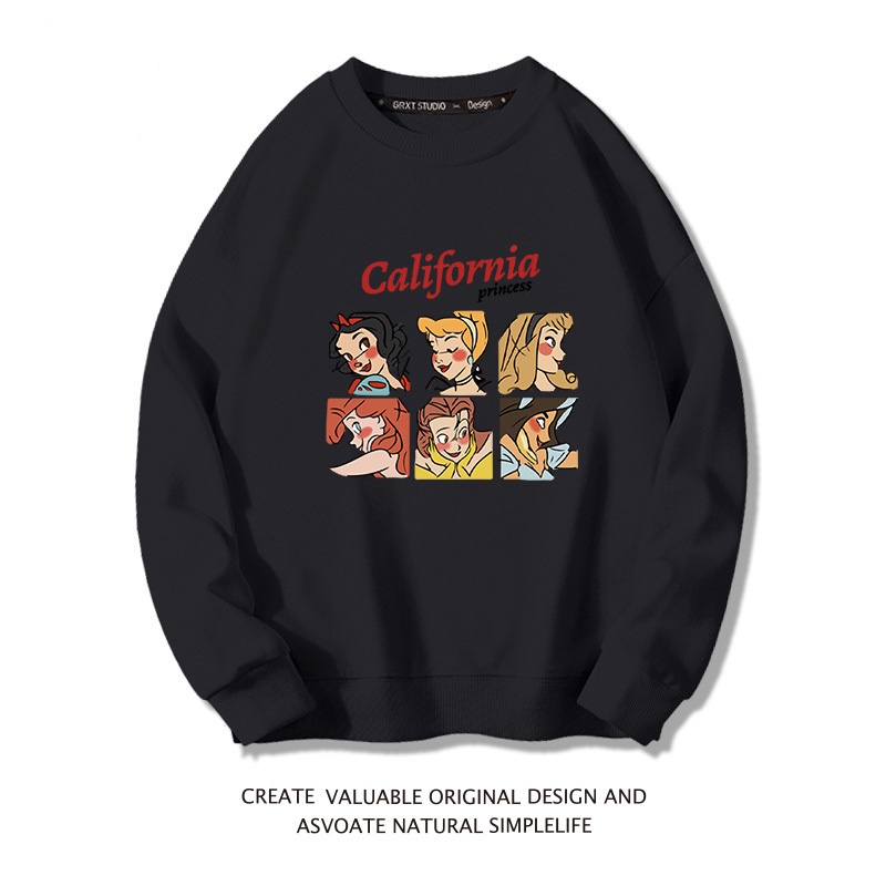 Áo sweater Mỏng Cổ Tròn Dáng Rộng Thời Trang Xinh Xắn Cho Nữ