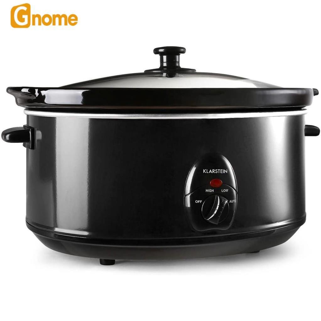 (Hàng Đức) Nồi nấu chậm, hầm chậm slow cooker 6,5l Klarstein Bristol 65, 300W, bảng điều khiển cơ, 3 nấc hầm, có 2 màu đ