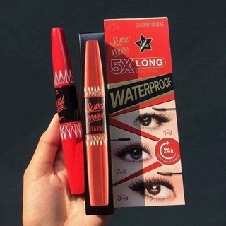 Mascara Supper 5x long Chuốt Mi 2 Đầu sivana Nội địa thái
