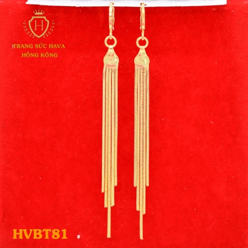 bông tai mạ vàng