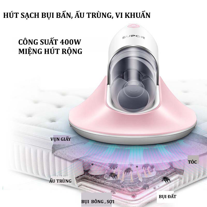 Có BH- Máy hút bụi chân không Supor sử dụng màng lọc Hepa loại bỏ vi khuẩn và bụi bẩn [ Dành cho ga | BigBuy360 - bigbuy360.vn