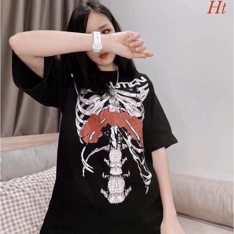 Áo hoa hồng đỏ khung xương H2A