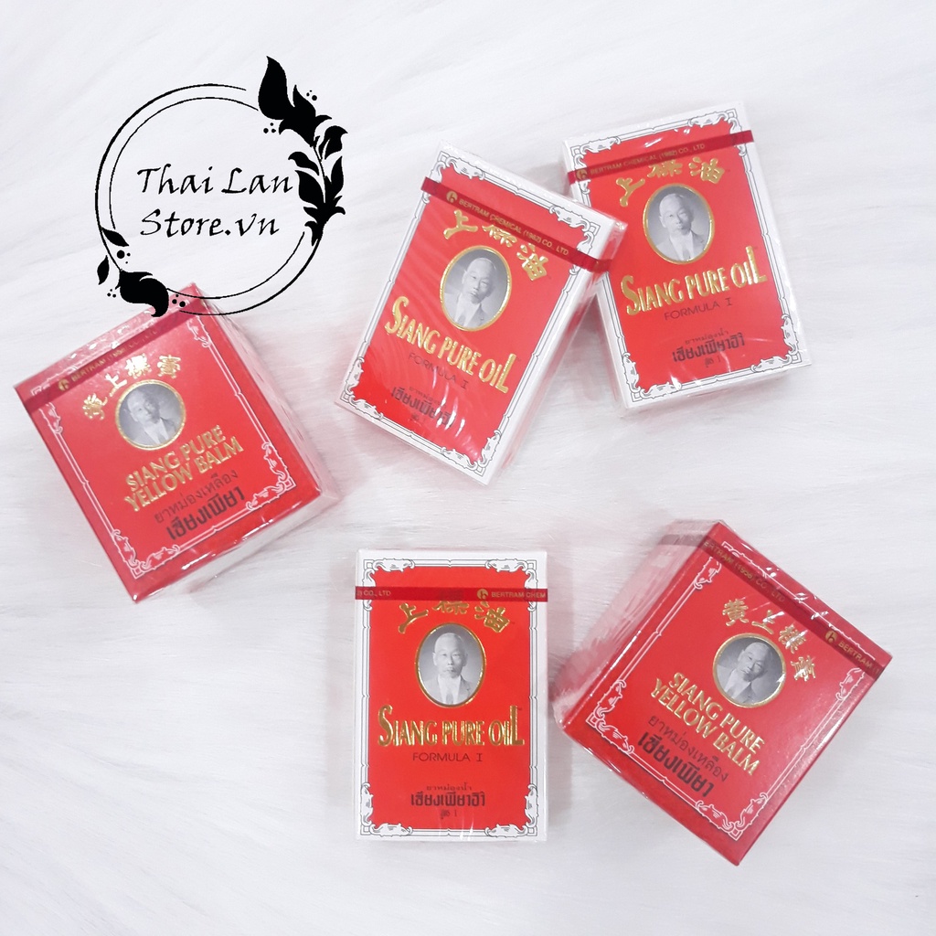 Dầu gió Ông Già SIANG PURE màu đỏ 3Cc Thái Lan