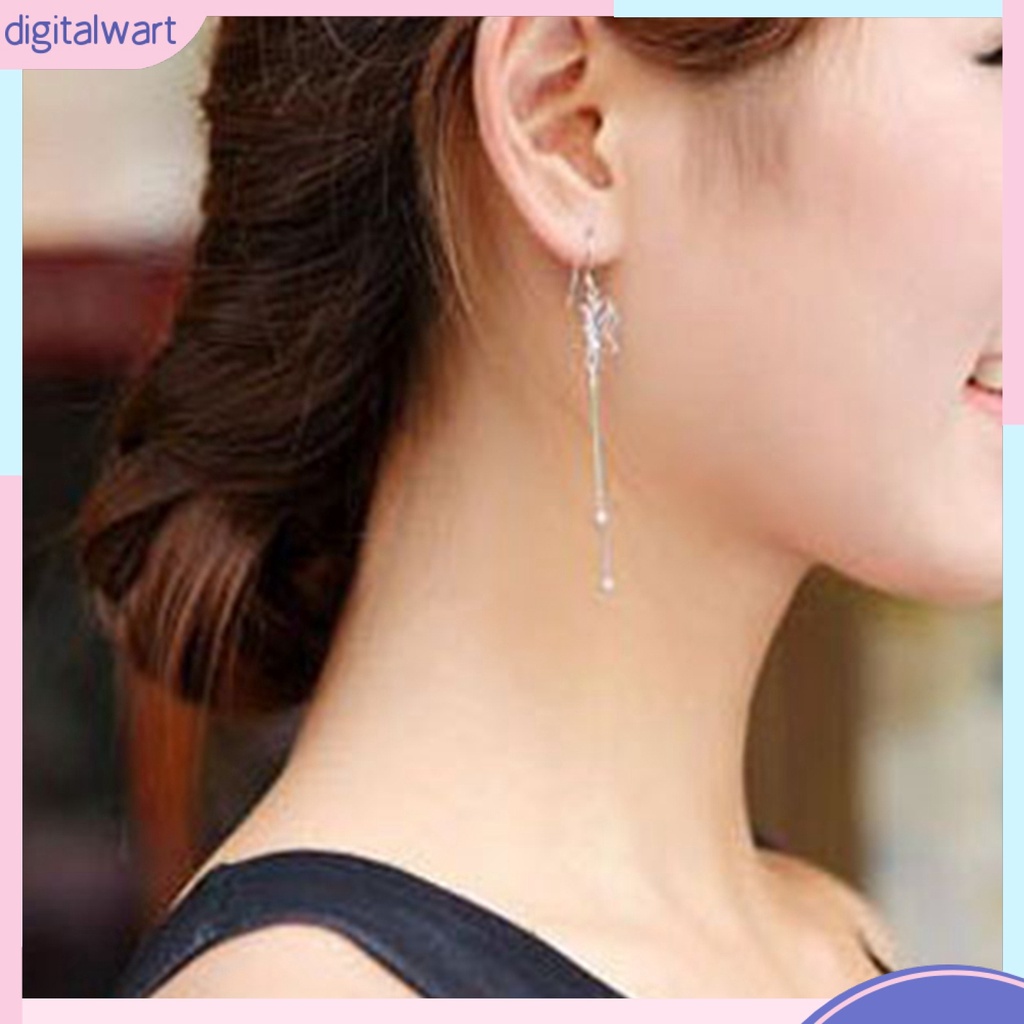 Cặp khuyên tai dành dây dài phối hình cánh bướm sang trọng thời trang dành cho nữ