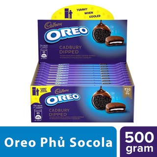 Bánh quy Oreo Sôcla kẹp kem vị vani phủ socola sữa 500g (10gói *50g)
