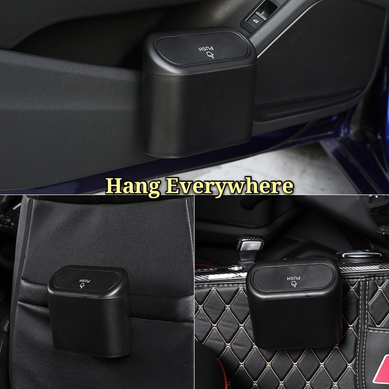 Thùng Rác mini Màu Đen Tiện Dụng Cho Xe Hơi