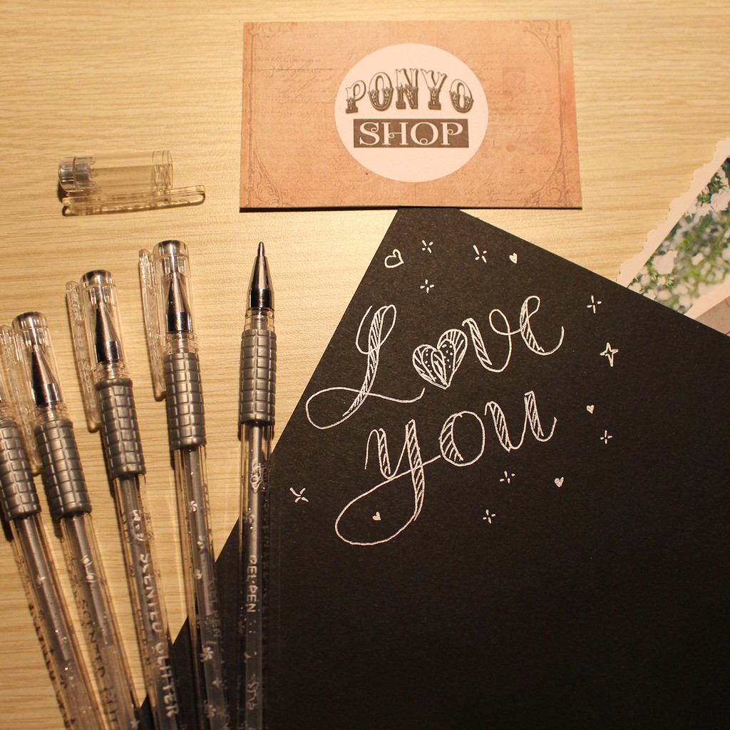 ✨ Bút nhũ bạc trang trí sổ Scrapbook