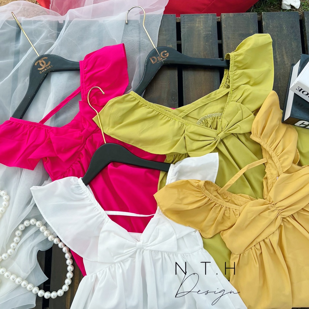 B67- VÁY BÉ GÁI XÒE CÁNH TIÊN