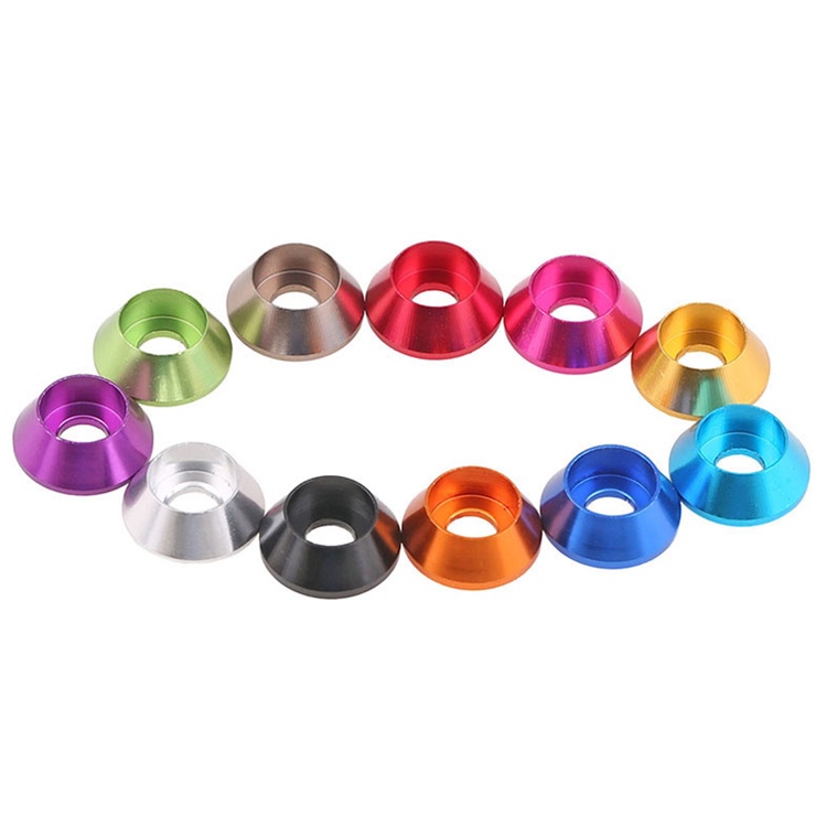 Set 10 Vòng Đệm Đầu Trụ Bằng Hợp Kim Nhôm M2 M2.5 M3 M4 Chuyên Dụng