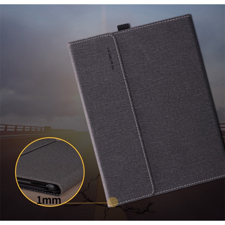 Vỏ bảo vệ cho Microsoft Surface Pro 8 với giá đỡ bút Nhiều góc mỏng Vỏ nhẹ tương thích với bàn phím Type Cover