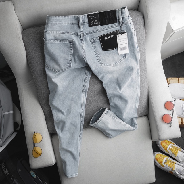 Quần Jean nam hàng cao cấp kiểu rách bụi ống ôm vừa co giãn | BigBuy360 - bigbuy360.vn