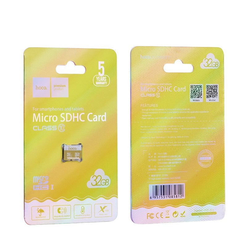 Thẻ nhớ Hoco 32Gb Class 10 tốc độ cao (hàng chính hãng, BH 1 năm)