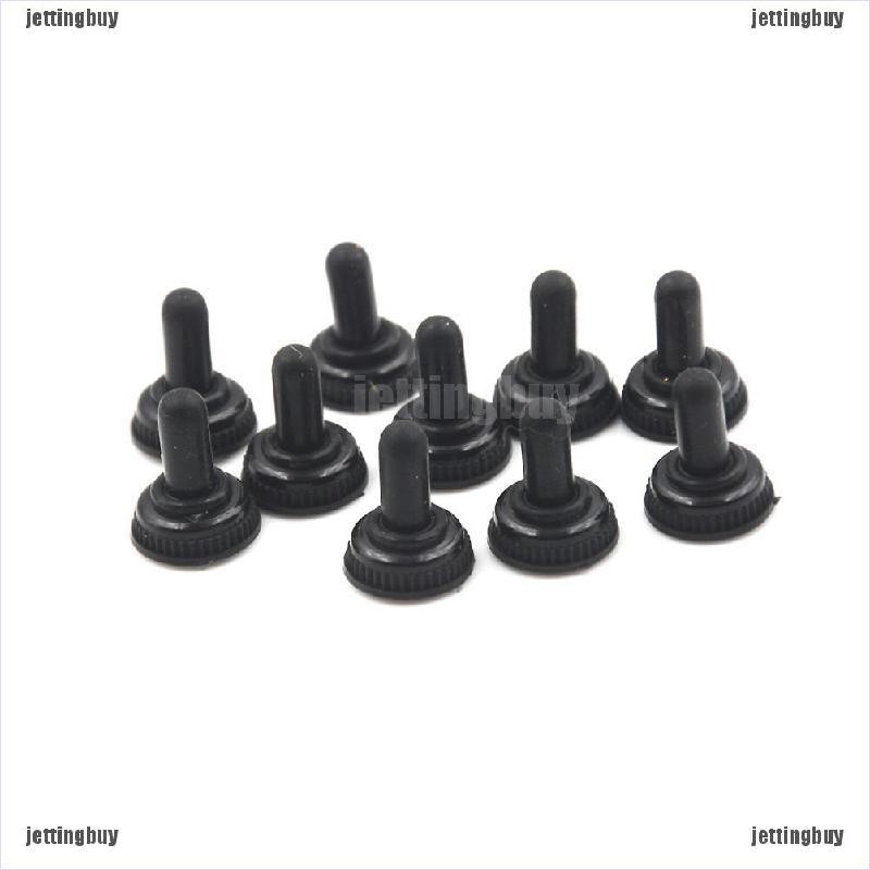 JETTING Set 10 nút bọc công tắc bằng cao su 6mm chống thấm nước bền bỉ chuyên dụng