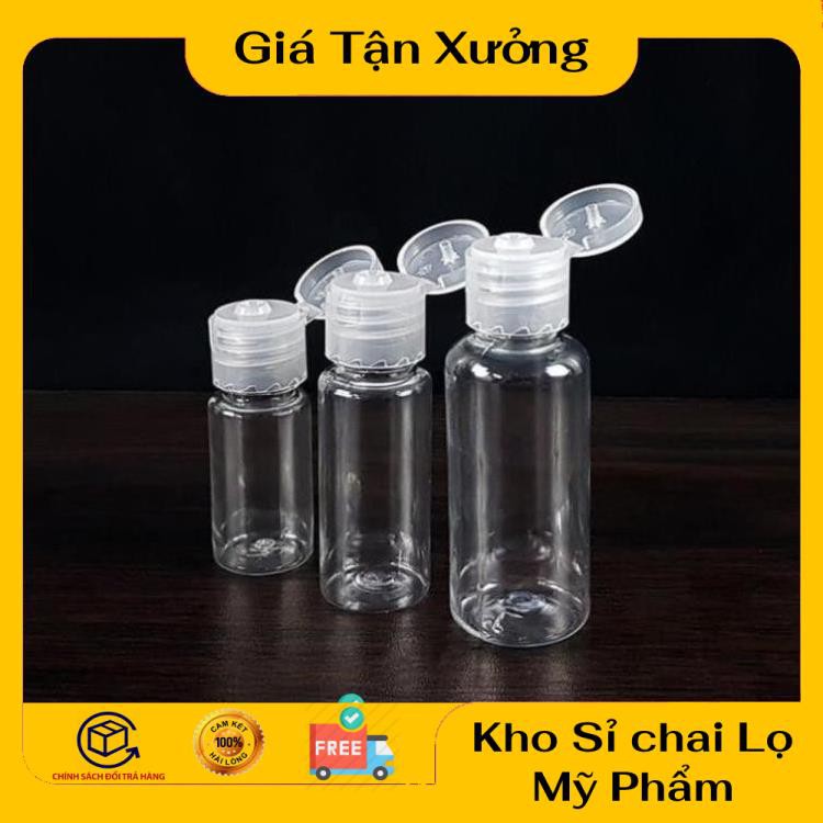 Chai Chiết Mĩ Phẩm ❤ TRÙM SỈ ❤ [20ml,30ml] Chai lọ nhựa pet nắp bật chiết mỹ phẩm đựng gel, dung dịch chất lỏng .