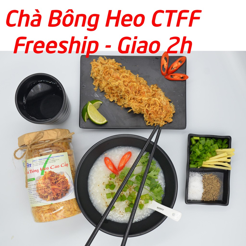 Chà Bông Heo  Đặc Biệt Cho Bé CTFF Cường Thịnh - Giấy ATVSTP Dành Ăn Cơm Cháo Bánh Mì Hủ 210 Gr, 500 Gr Sợi Thịt Gà