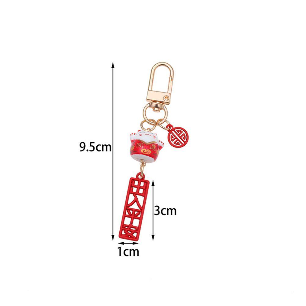 Móc Khóa Hình Mèo May Mắn Nhật Bản Dễ Thương Chống Thất Lạc Kèm Dây Đeo Điện Thoại / Móc Khóa