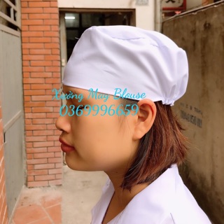 Mũ blouse trắng y tá, dược sĩ, bác sĩ nam nữ