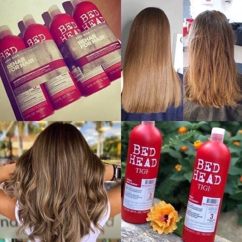 Cặp dầu gội xả TIGI Bed Head màu đỏ chính hiệu giá tốt nhất