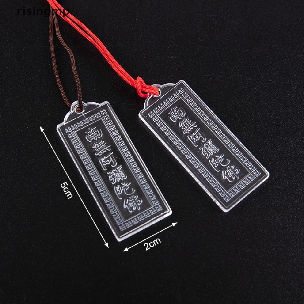 [risingmp] Mặt Vòng cổ Bùa Hộ Mệnh Namo Amitabha Mạ Vàng Trong Suốt ♨Trên đó