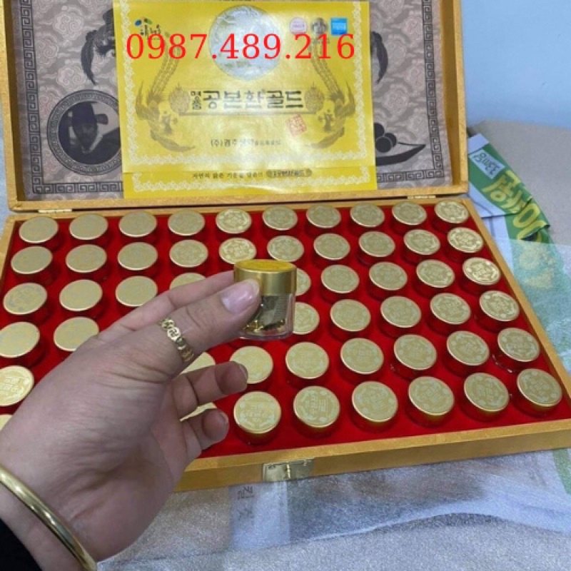 [SỈ TẬN GỐC ] Đông Trùng Hạ Thảo 60 Viên Hộp Gỗ Vàng Hàn Quốc