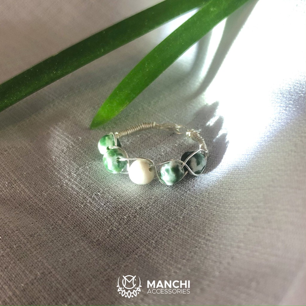 Nhẫn đá African Jade handmade