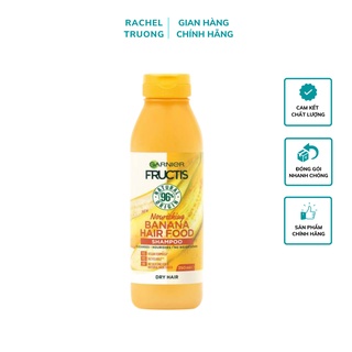 Dầu gội - Dầu xả Garnier dưỡng chất từ chuối dưỡng ẩm tóc khô 350ml - Hàng Úc