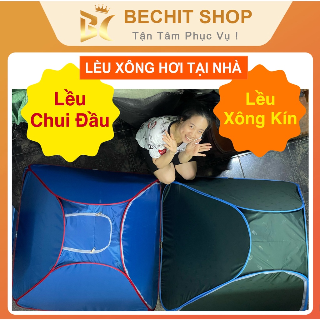 Bộ Xông Hơi Tại Nhà | Lều Xông Hơi Có Nồi | Lều Xông Hơi Chui Đầu + Nồi Xông Hơi Điện Tặng Van Và Ống Dẫn Hơi Vào Lều