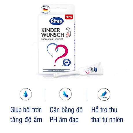 Ritex Kinderwunsch Đức hỗ trợ thụ thai