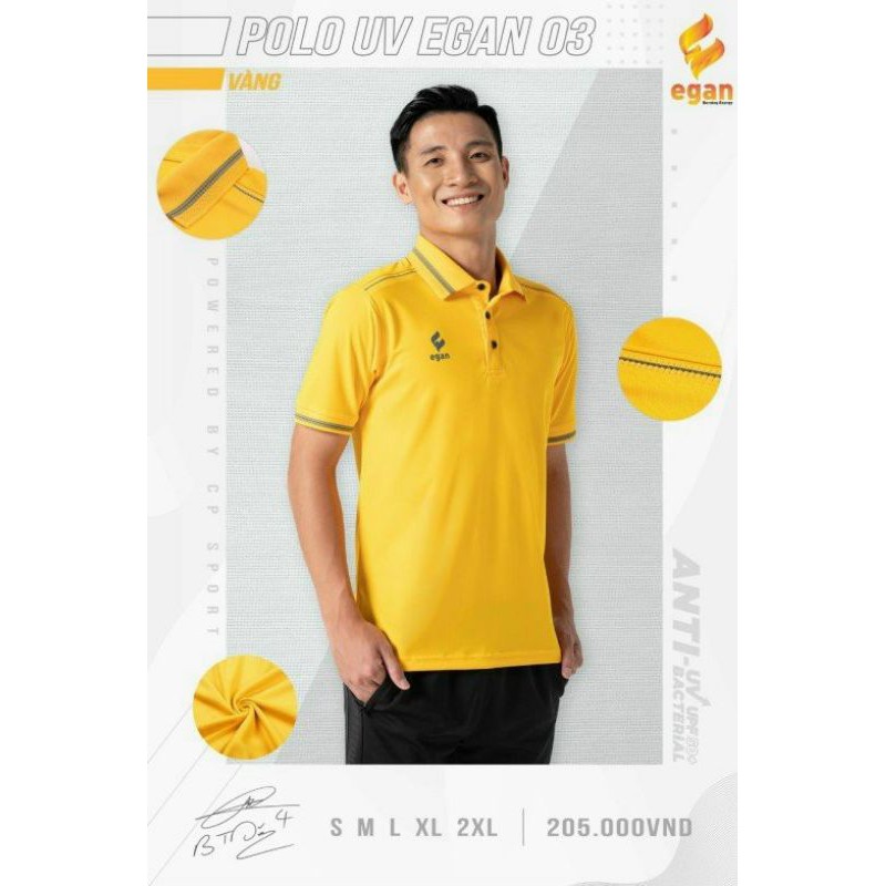 Áo thun thể thao Polo UV Egan phiên bản 3 trẻ trung, chuyên nghiệp