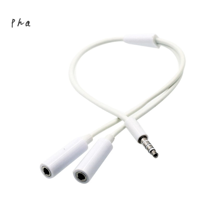 3.5mm Jack Earphone Splitter Adapter 1 Male to 2 Female Extension Audio Cable for iPhone 6s Plus Samsung S7