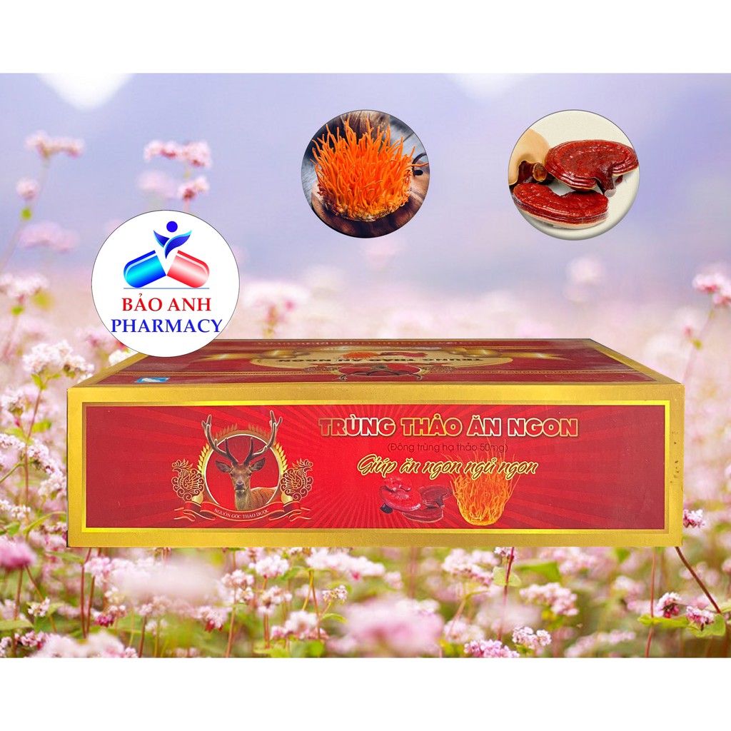 Viên Trùng Thảo Ăn Ngon - Ăn ngon, ngủ ngon - Hộp 60 viên | Thế Giới Skin Care