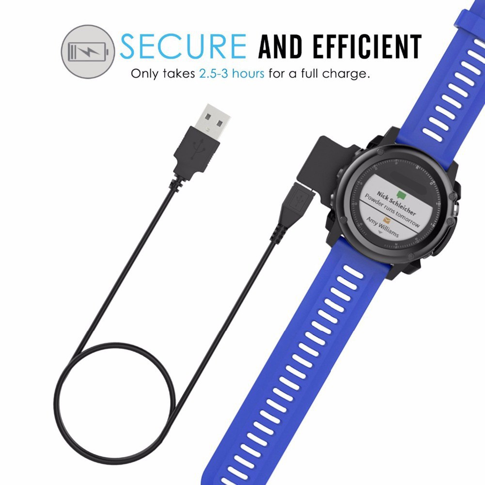 Đế sạc kết nối USB dài 1m cho đồng hồ thông minh Garmin Fenix 3 HR