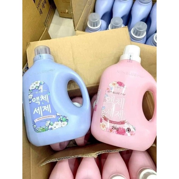 Nước giặt blue can 2 lit dùng cho cả giặt tay và giặt máy