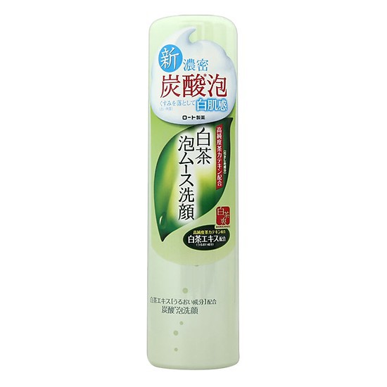 BỌT RỬA MẶT SHIROCHASOU ROHTO CHIẾT XUẤT TRÀ TRẮNG WHITE TEA FOAMING WASH 150G CHÍNH HÃNG - 3173