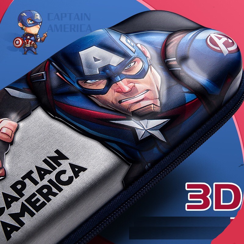 Hộp Bút Marvel 3D Nổi Chính Hãng UME Chống Nước Chống Bẩn Hình Siêu Nhân Cực Hot