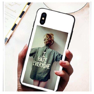 Ốp Iphone Cô Gái I Hate Everyone (ốp dẻo)