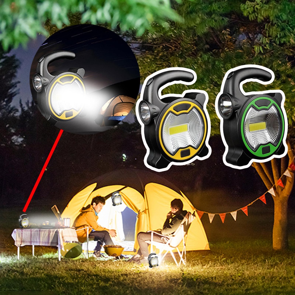 Đèn Led COB Q4A9 Dùng Khi Đi Cắm Trại Ngoài Trời Tiện Dụng