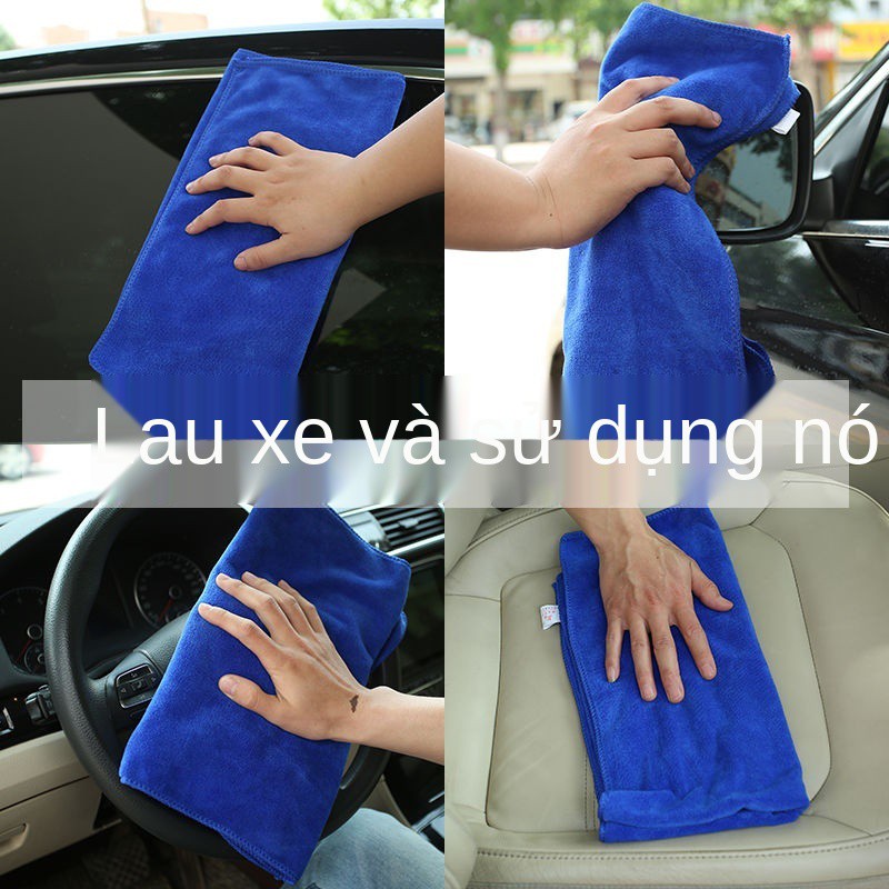 Bán buôn khăn lau xe ô tô khăn lau đặc biệt khăn lớn, dày thấm nước không xơ vải gạt nước rửa xe tạo tác