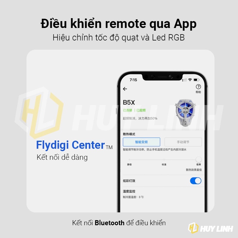Flydigi B5 Fate | Sò lạnh kiêm quạt tản nhiệt cao cấp | Công suất lên đến 15W