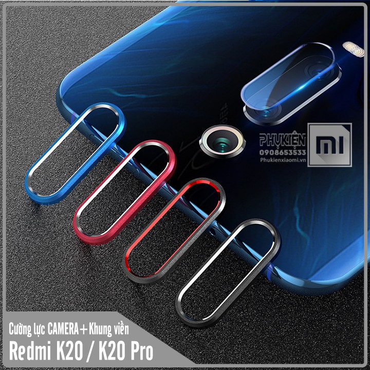 Bộ bảo vệ Camera Xiaomi Redmi K20 / K20 Pro / Mi 9T Cường Lực CAMERA + Khung viền Nhôm CAMERA